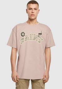 MJ Gonzales MÄNNER HEAVY OVERSIZED - T-shirt med print - duskrose