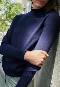 Next PREMIUM ROLL NECK  - Pulóver - navy blue