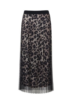 s.Oliver BLACK LABEL MIT LEO MUSTER - A-Linien-Rock - grau