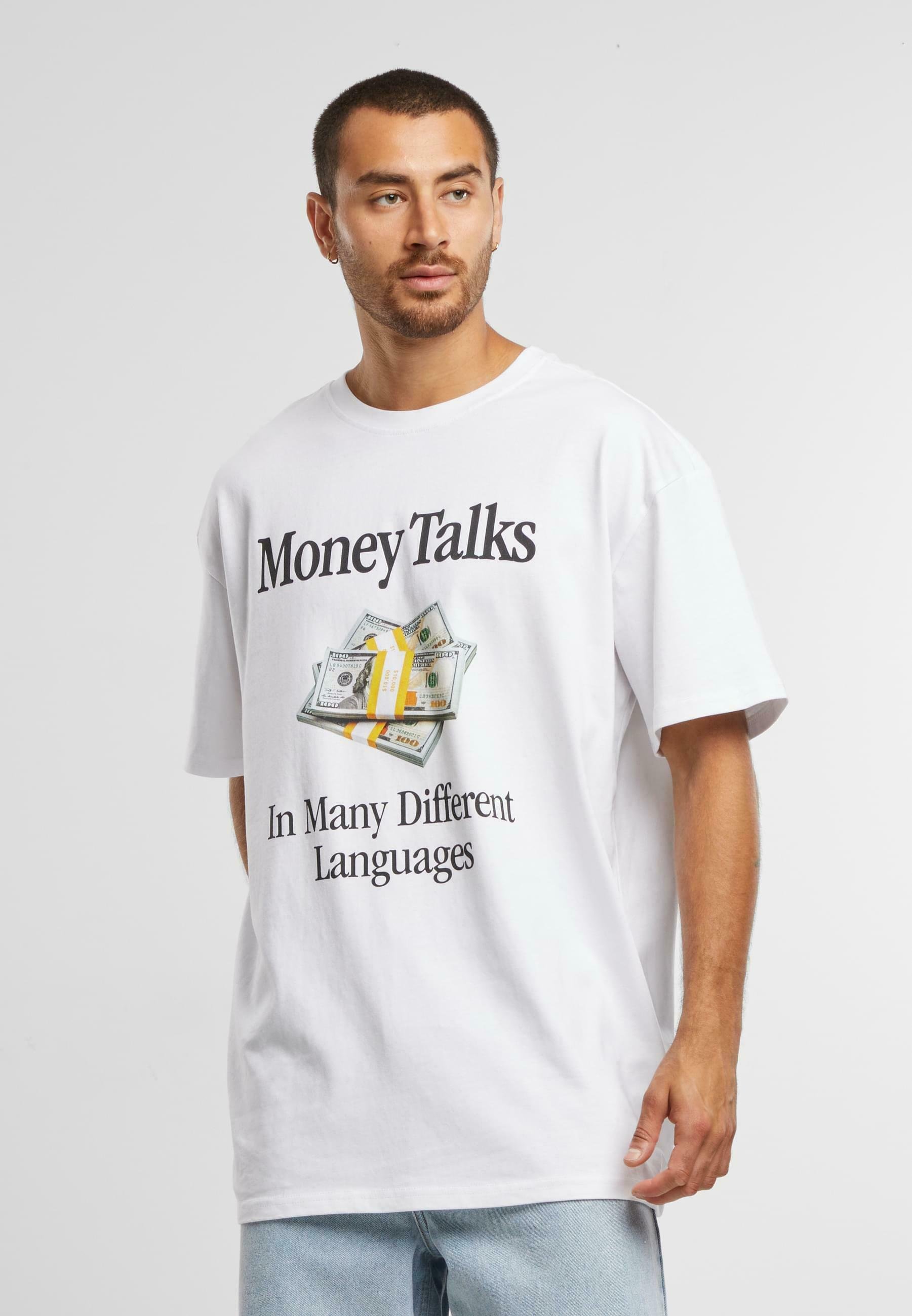 Mister Tee MONEY TALKS - Print T-shirt - white - Zalando.ie