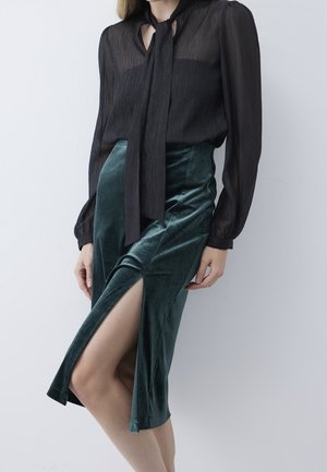 A-linjekjol - dark green