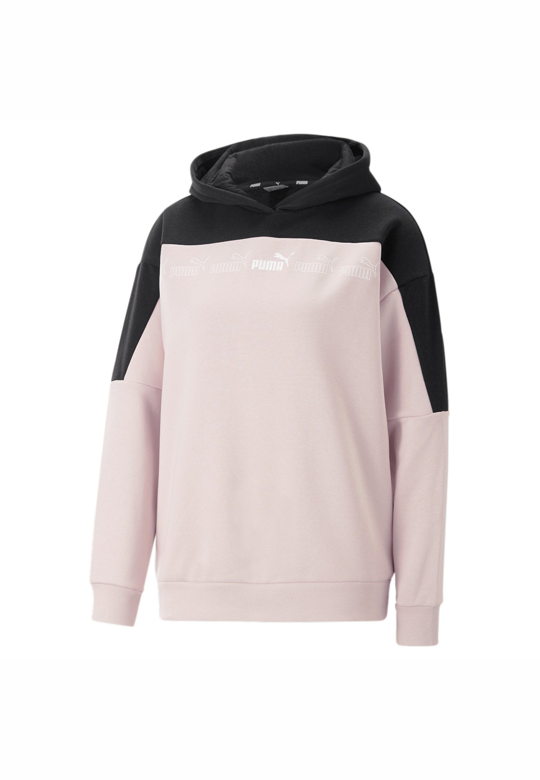 Puma AROUND THE BLOCK Sweat à capuche rose quartz black/beige