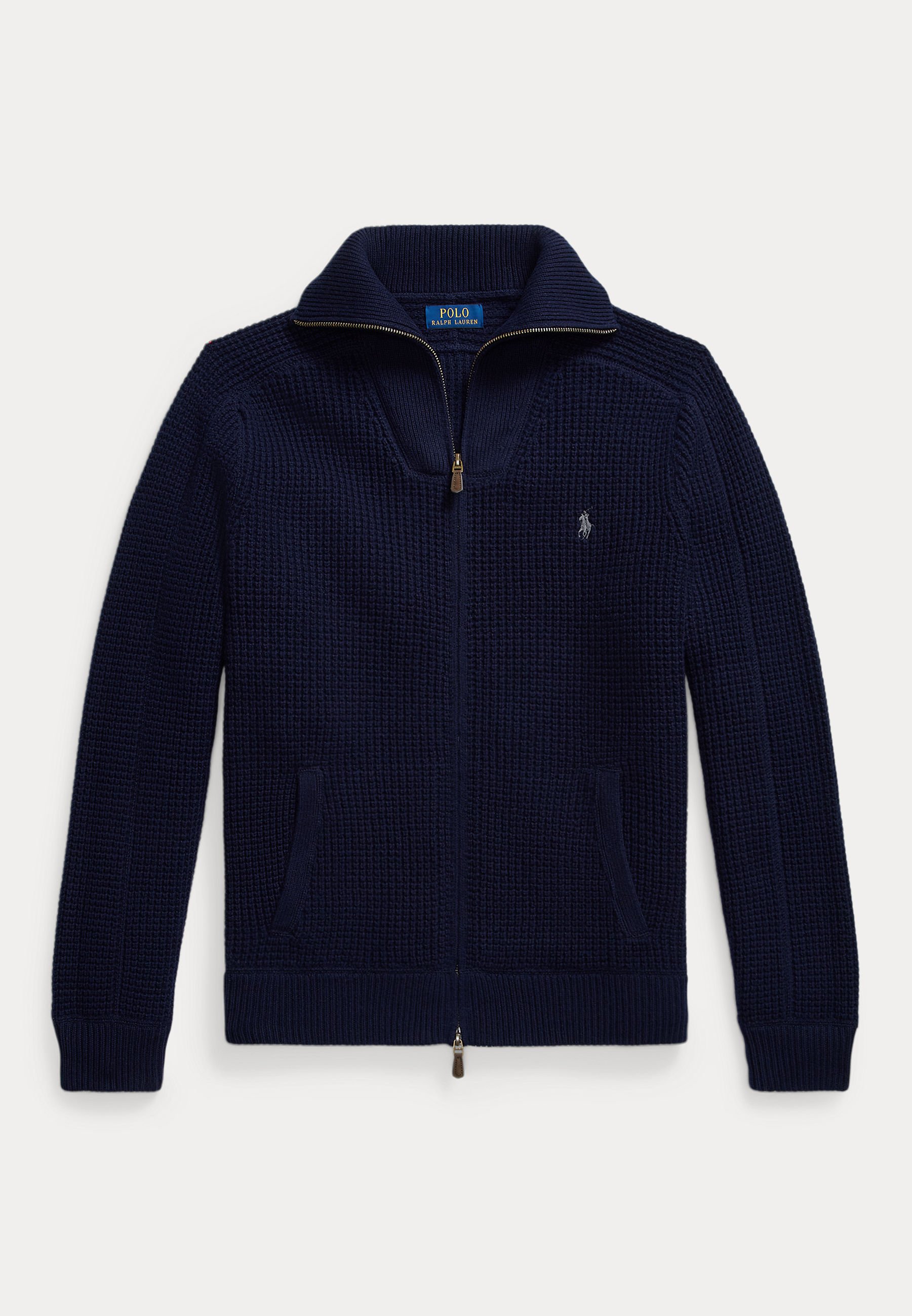 Polo Ralph Lauren WOOL QUARTER-ZIP JUMPER - Jumper - hunter navy