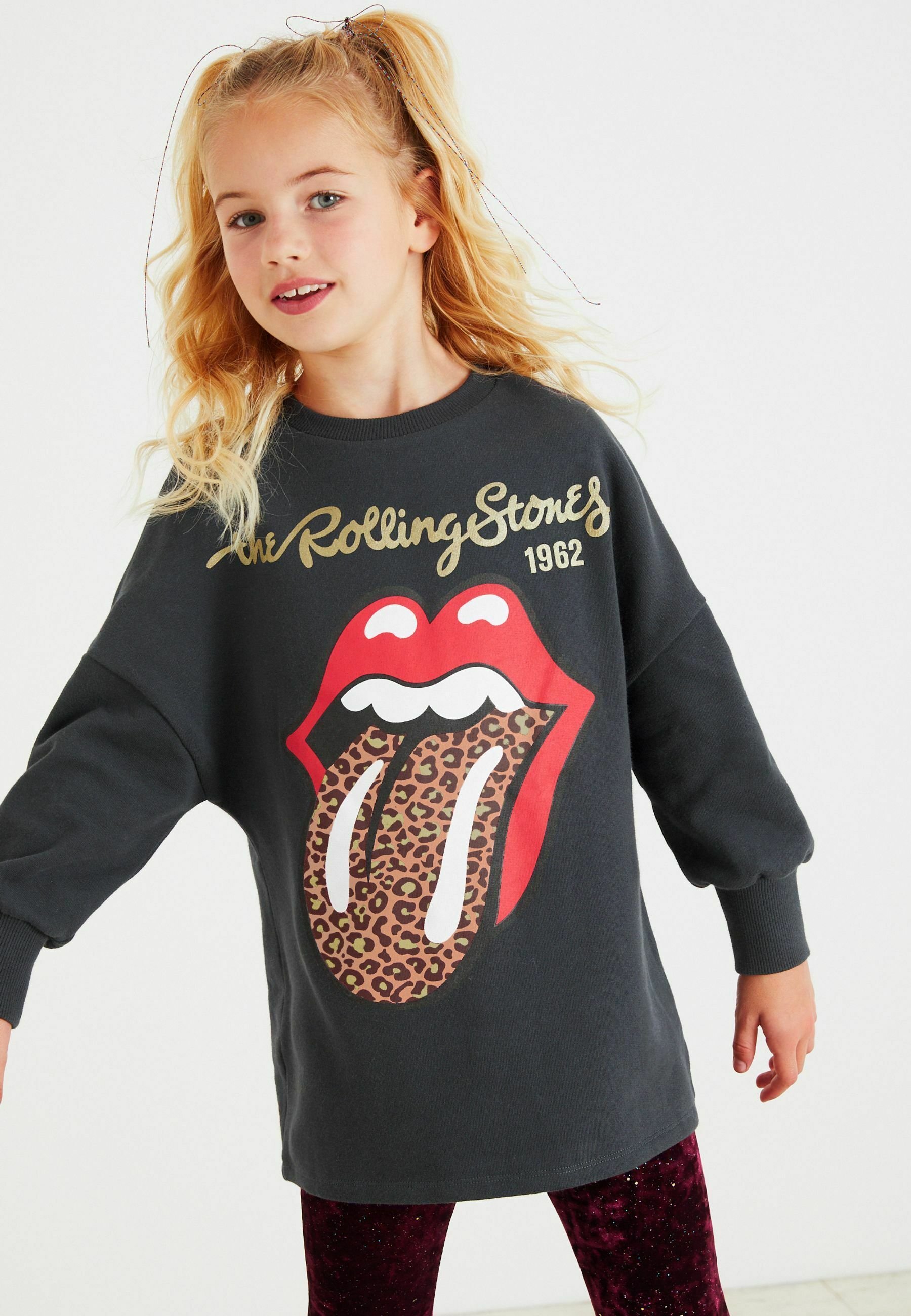 Next LONGLINE - Sweatshirt - the rolling stones license charcoal grey/black  - Zalando.de