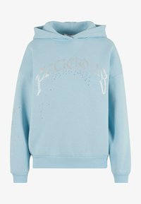 FELICIOUS Sweat à capuche rhinestones pastel blue/bleu