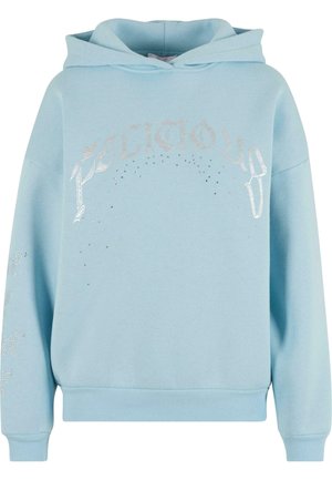 FELICIOUS Hoodie - rhinestones pastel blue