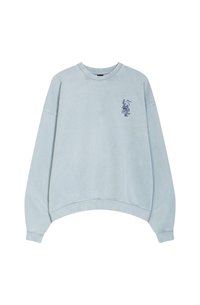 CREW WASHED LOTUS UNISEX - Mikina - steel