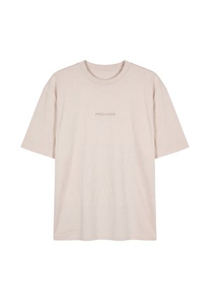 Pegador, BRACY HEAVY OVERSIZED TEE - T-shirt basique - washed cream warm taupe