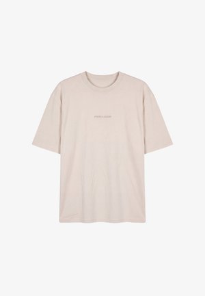 Pegador, BRACY HEAVY OVERSIZED TEE - T-shirt basique - washed cream warm taupe