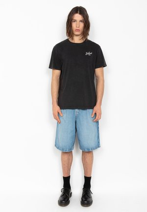 Schott T-SHIRT CITY DISTRICT - T-shirts print - noir délavé