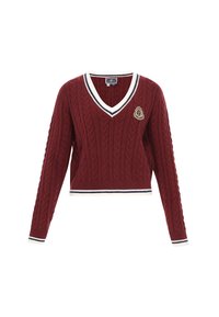Unausgewählt, wine red navy offwhite