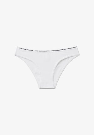 United Colors of Benetton, WITH EXPOSED ELASTIC WAISTBAND - Slip - white