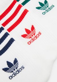 adidas Originals CREW  3 PACK - Kojinės - white/night indigo