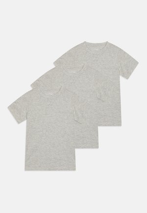 UNISEX 3 PACK - T-Shirt basic - mottled light grey