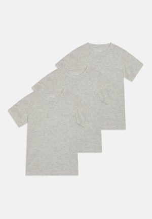 UNISEX 3 PACK - Basic T-shirt - mottled light grey