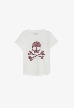 Scalpers, SCALPERS SCLEO SKULL TEE GIRLS - Camiseta estampada - white