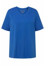 JP1880 T-Shirt, Basic, V-Ausschnitt, bis 8 XL, anthrazit melange | Ulla