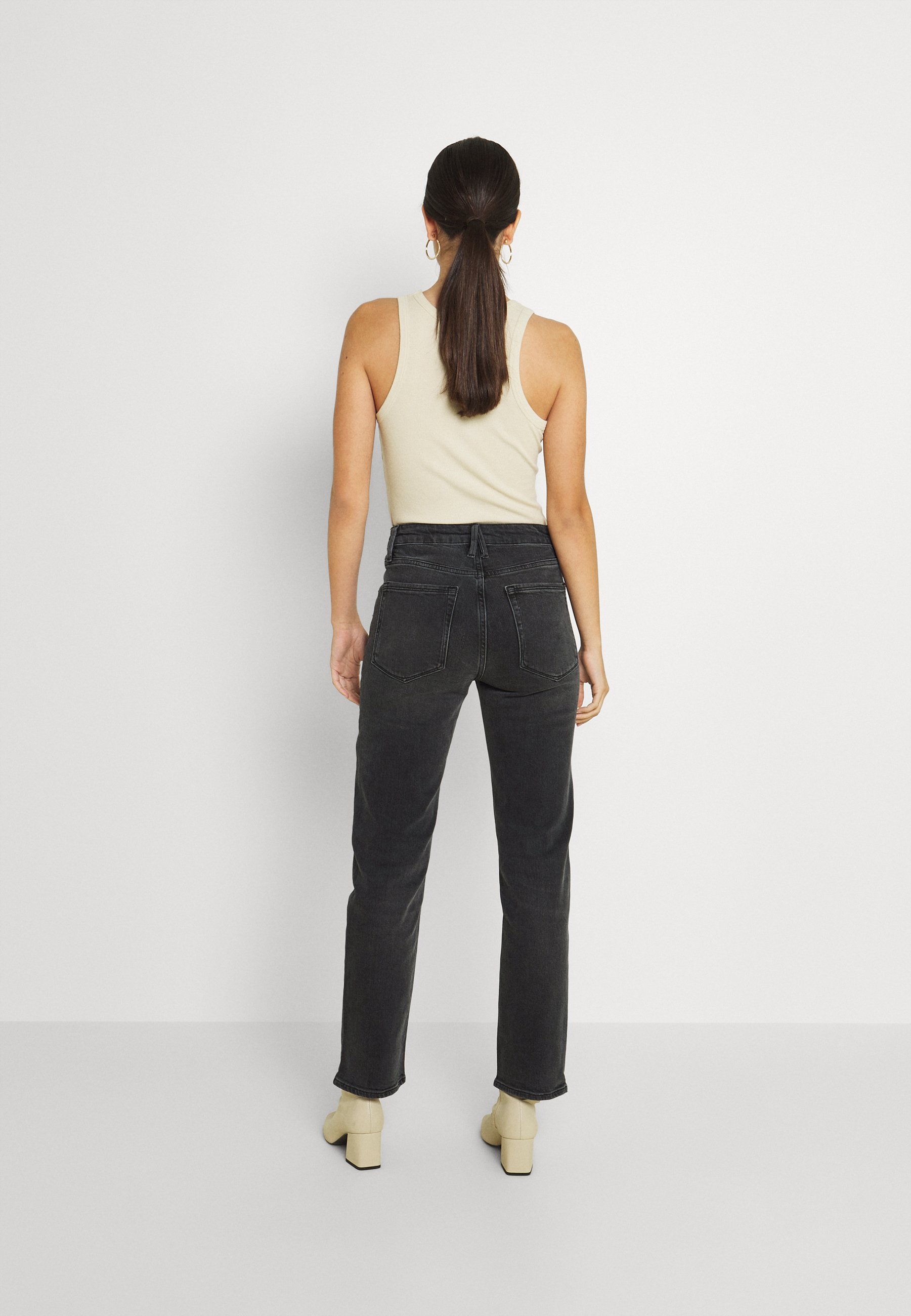 Good American VINTAGE WAIST - Vaqueros rectos - black/negro -