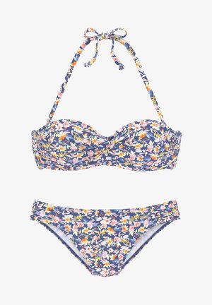 Bikini - blau bedruckt
