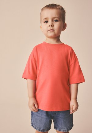 Next, SHORT SLEEVE PLAIN - T-shirt basic - coral pink