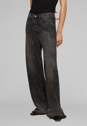 Flared Jeans - black