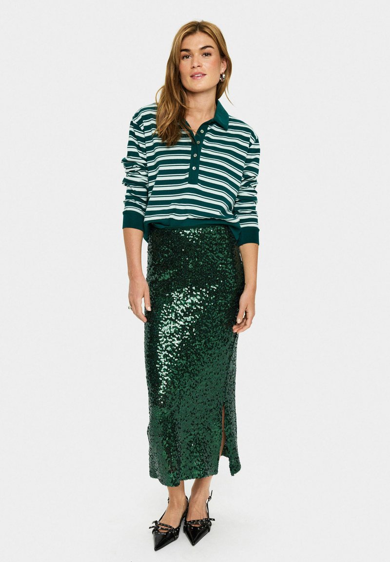 Jupe Crayon Gianfranco Ferré Verte - Taille US 8 (IT 44) - Longueur Genou - Coton/rayon - Neuf Avec étiquettes