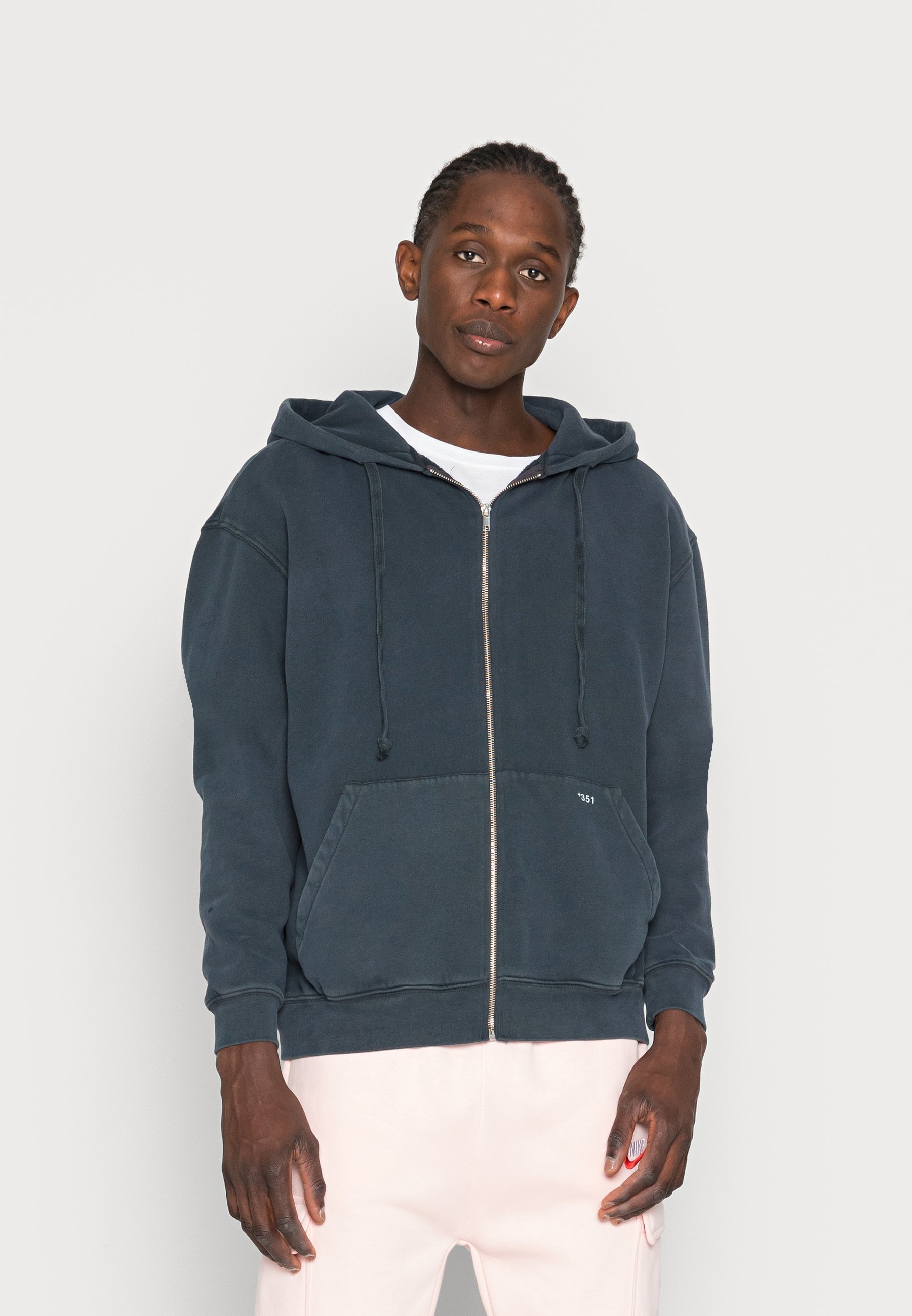 351 HOODIE ZIPPER UNISEX - Zip-up sweatshirt - charcoal/dark grey -  Zalando.de