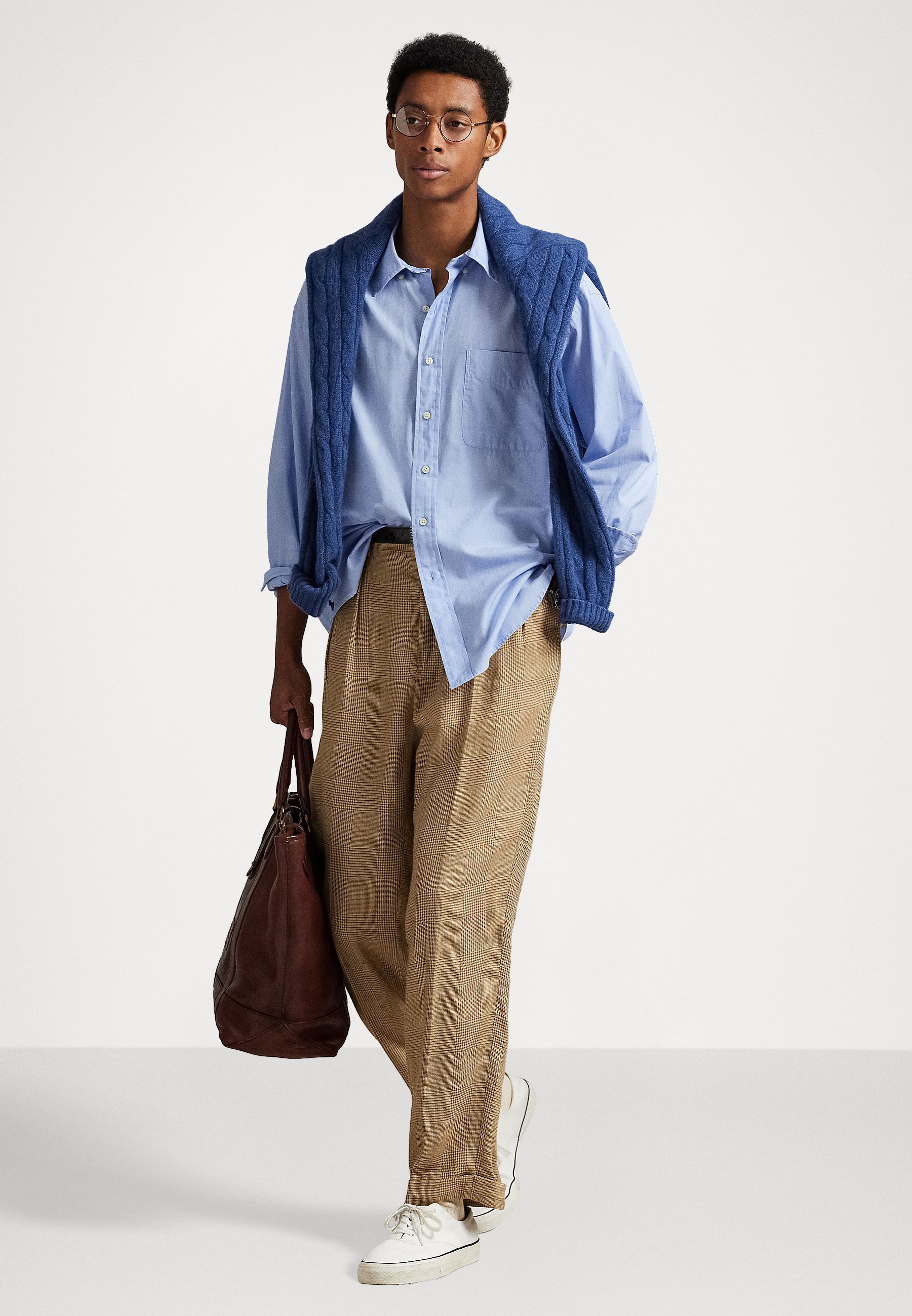Polo Ralph Lauren THE BIG SHIRT - Shirt - blue/black - Zalando.co.uk