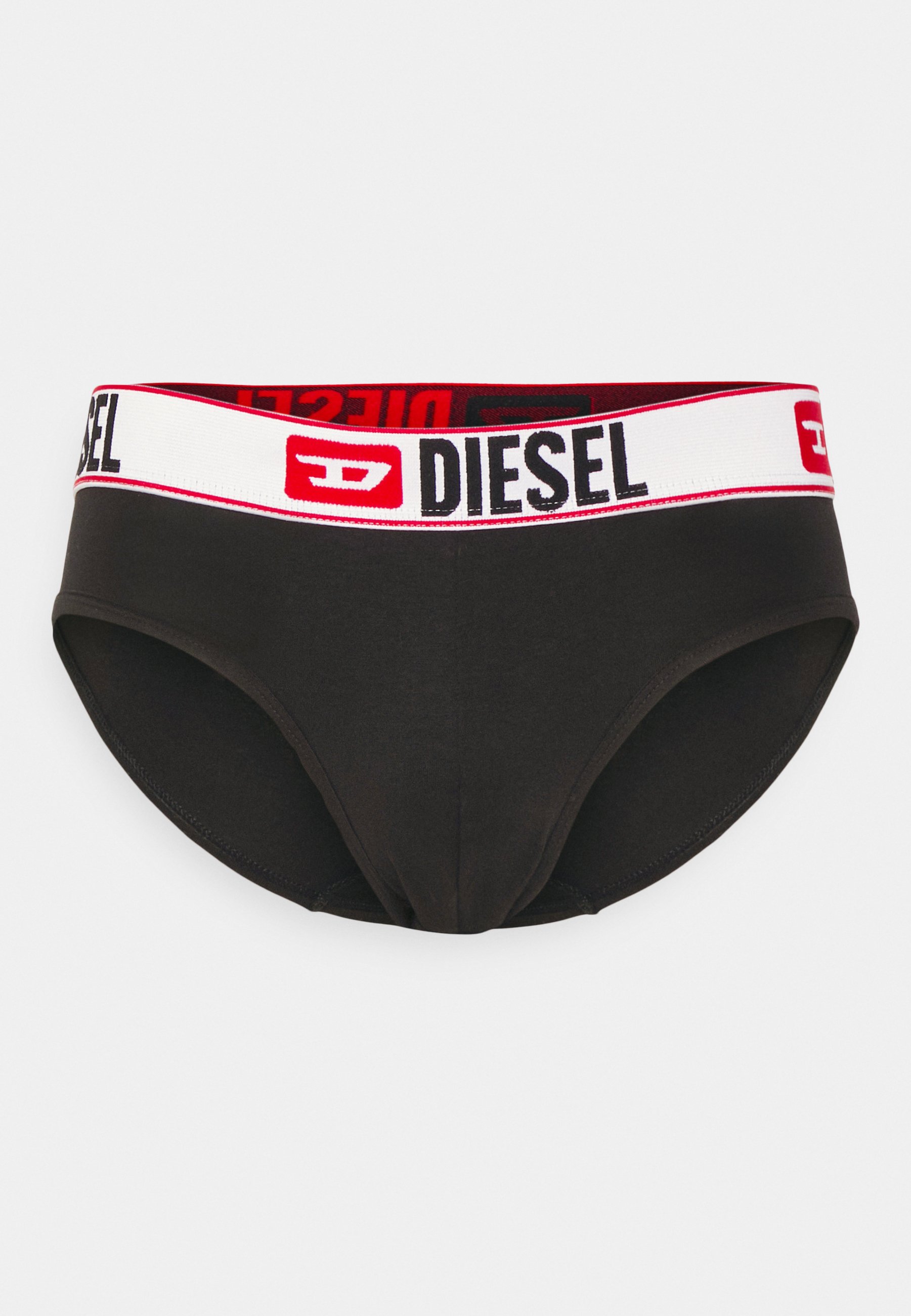 Diesel Herren-Slips / Unterhosen - Mehrfarbig, Mit Gestreifter Borte Und D-Patch