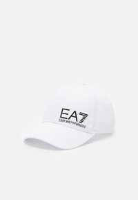 EA7 Emporio Armani - TRAIN CORE LOGO UNISEX - Cap - white/black Miniatyrbilde 1