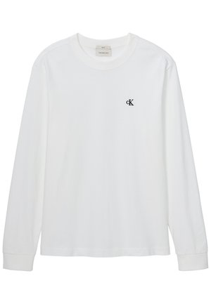 Calvin Klein Jeans, LS EASY MONOGRAM TEE - Maglietta a manica lunga - bright white