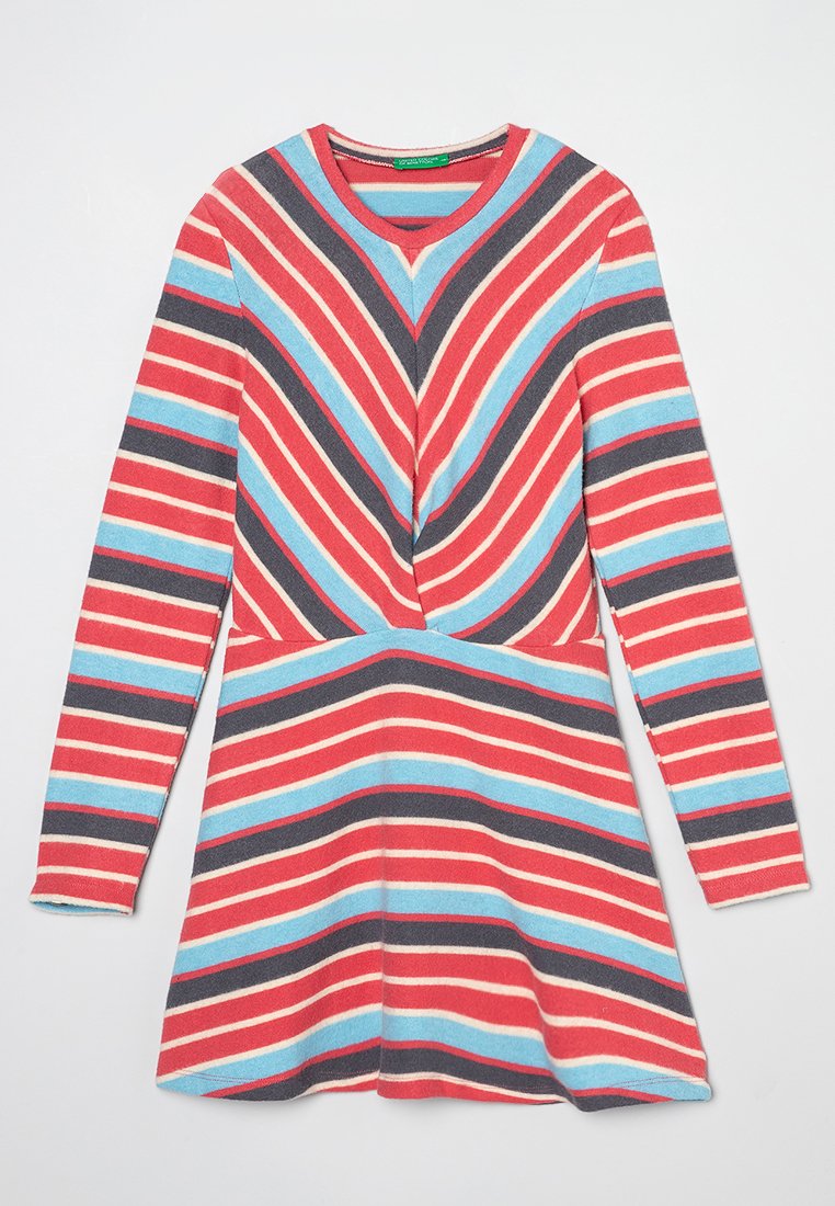 United Colors of Benetton Gebreide jurk rood United Colors of Benetton Gebreide jurk rood