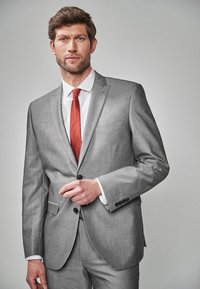 Next - TAILORED FIT TWO BUTTON - Bleizers - grey Miniatūras attēls 1