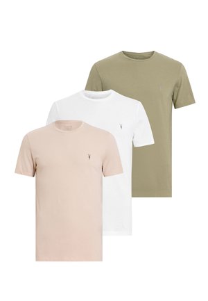 TONIC CREW 3 PK - T-Shirt basic - light pink white light green