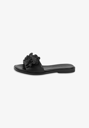 Apple of Eden, PANTOLETTE AGNIS -F - Pantolette flach - black flowers