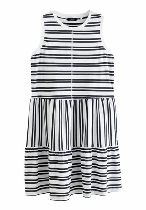 SLEEVLESS REGULAR FIT - Trikotaažkleit - white blue stripe