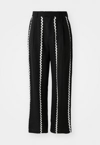BOUGIE RIC RAC TROUSERS UNISEX - Trousers - black
