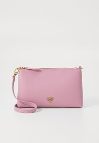 FLAT HORIZONTAL MINI - Keresztpántos táska - lilac/antique gold-coloured
