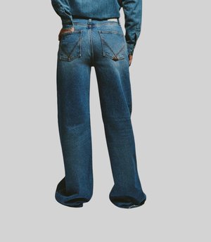 Roy Rogers, JEANS DONNA ROY ROGER'S RND90350CT312876_C0999 - Jeans baggy - blu