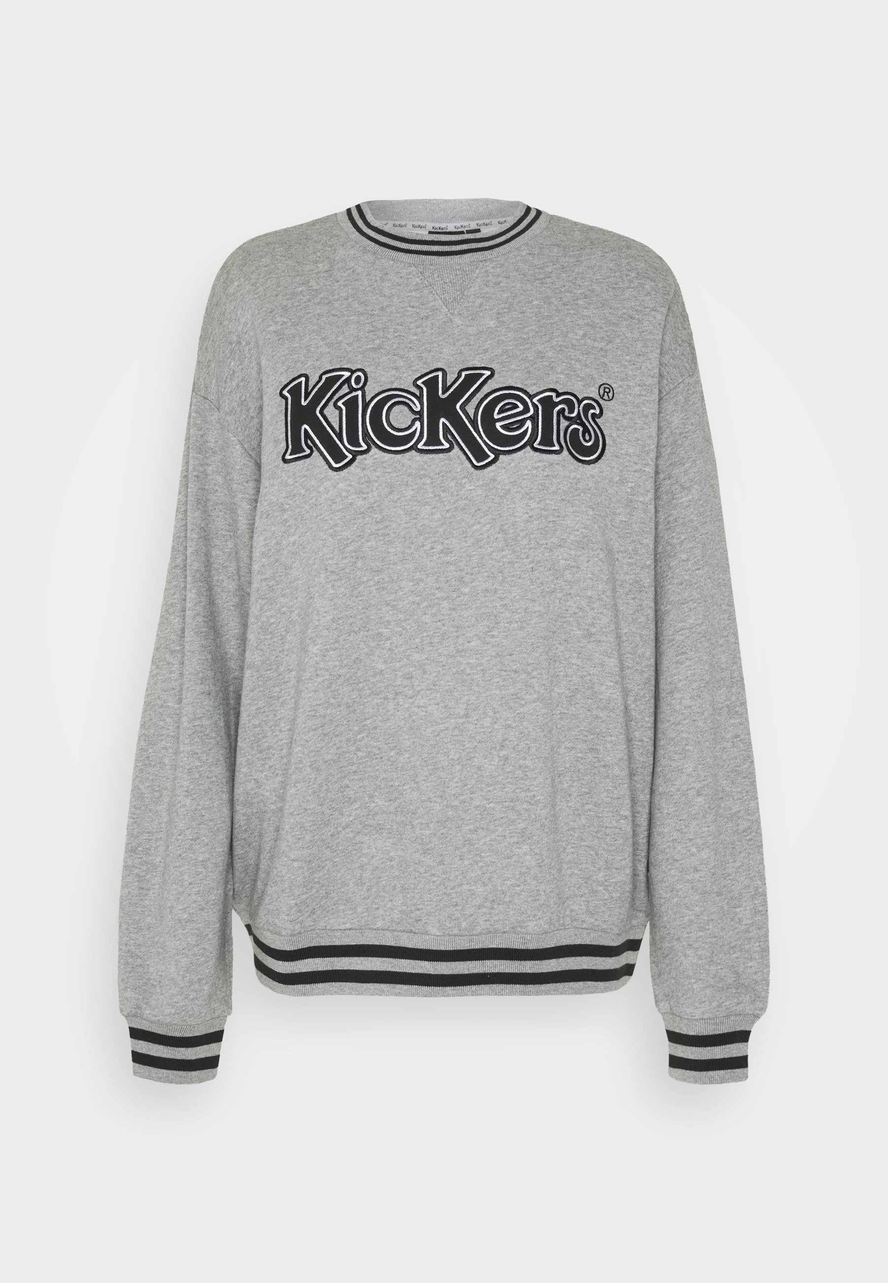 Women GREY SWEAT WITH STRIPED TRIMS - Sweatshirt Women GREY SWEAT WITH STRIPED TRIMS - Sweatshirt