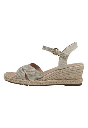 Espadrillos - lt gold glam