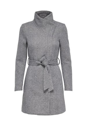 ONLY ONLELLI LIGHT - Krátky kabát - light grey melange