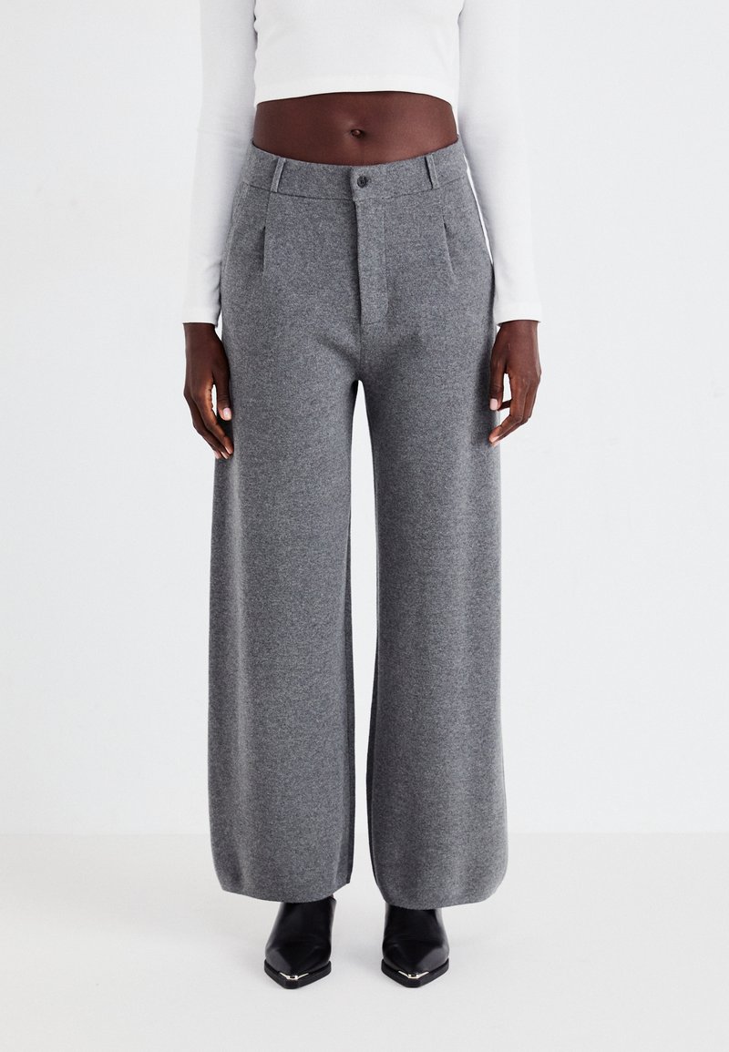 GAP CASHSOFT TAILORED PANT - Hlače - charcoal heather