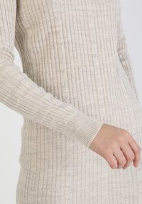 Modanisa CREW NECK  - Shift dress - beige