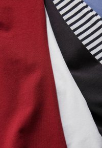 THE SET REGULAR FIT - THIN STRAP 5 PACK - Linne - black white red blue stripe
