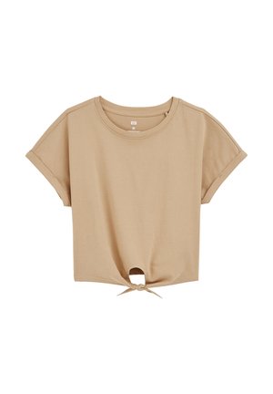 WE Fashion Basic T-shirt - light brown