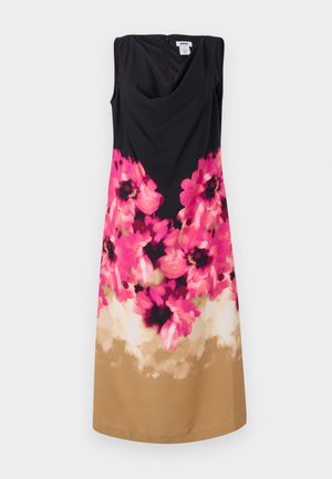 DKNY, PLACED PRINT DRAPE FLARE MAXI - Vestido de cóctel - multi coloured