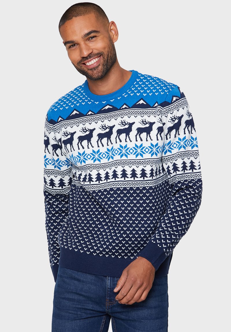 Threadbare XMAS CAMBRIAN Striktrøje blue/blå Zalando.dk