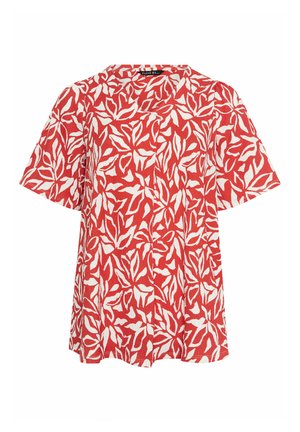 Evans, PLUS SIZE FLORAL TOPS - Blouse - red