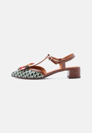 HELENI - Klasiski papēži - jade/castano